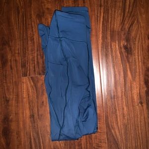 Blue lulu leggings with pockets